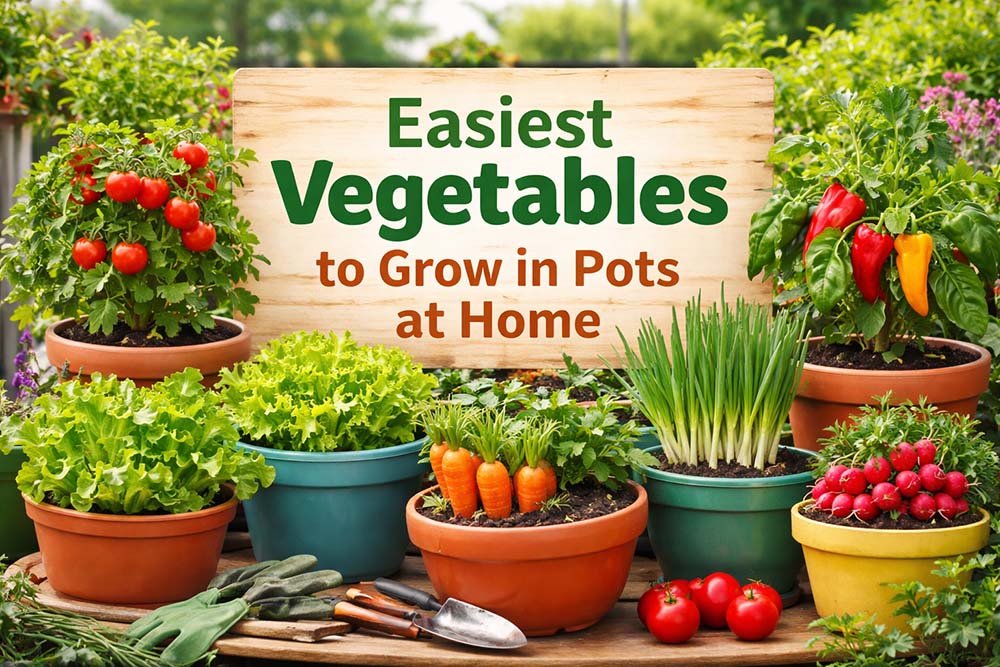 Easiest Vegetables to Grow in Pots at Home: Beginner-Friendly Container Gardening Guide