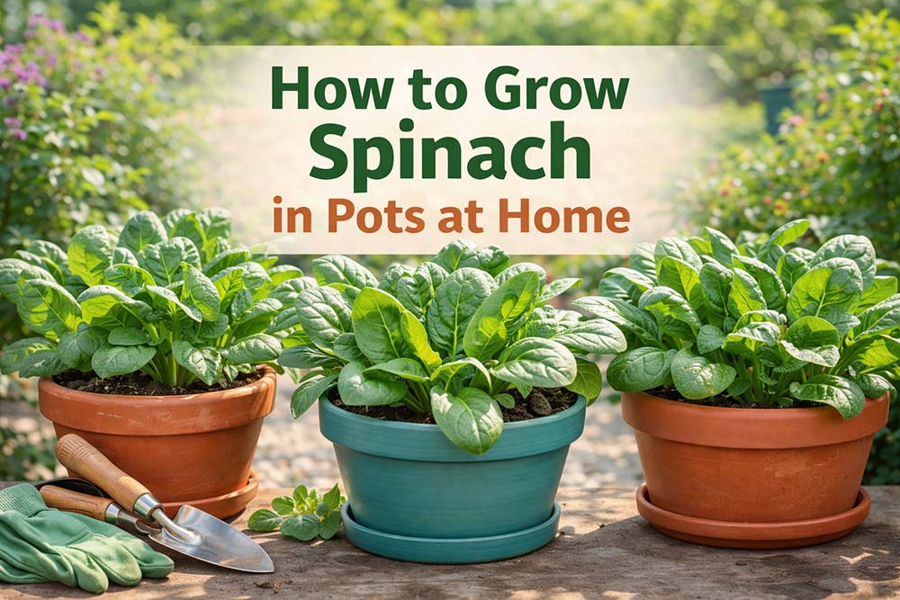 How to Grow Spinach in Pots at Home: Easy Container Gardening Guide for Beginners